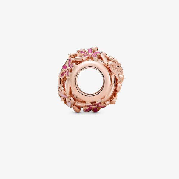Pandora Charm Margherita rosa openwork in Bead Charm Alba Gioielli - Casoria, commercioVirtuoso.it