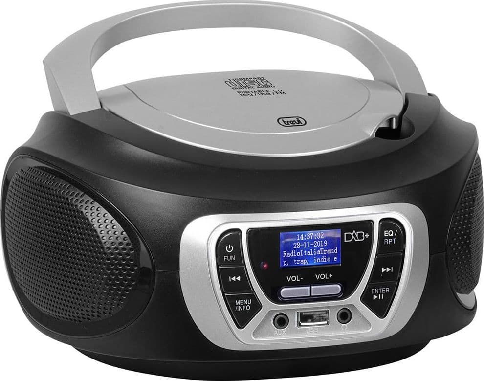 Trevi cmp 510 dab digitale 3 w dab, dab+, fm nero riproduzione mp3 - CMP 510 DAB BLK