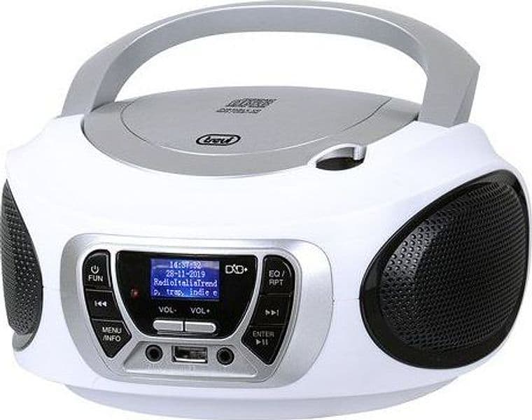 Trevi cmp 510 dab digitale 3 w dab, dab+, fm bianco riproduzione mp3 - 0CM51001