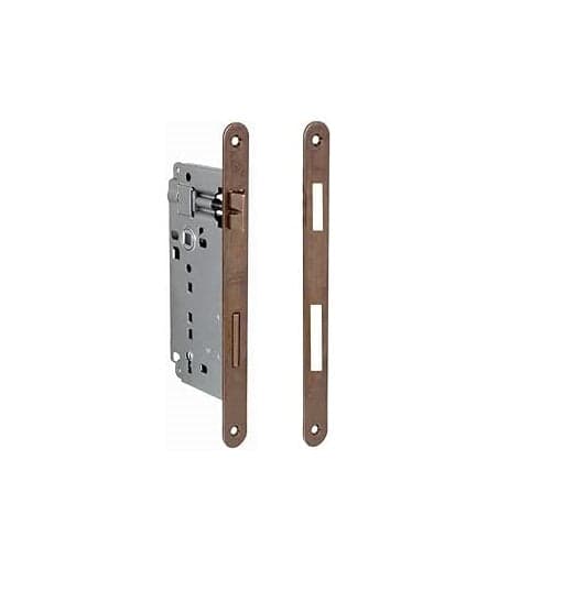 THEMA - SERRATURA PER PORTE "EXPORT" BRONZATA 40mm INTERASSE 90mm