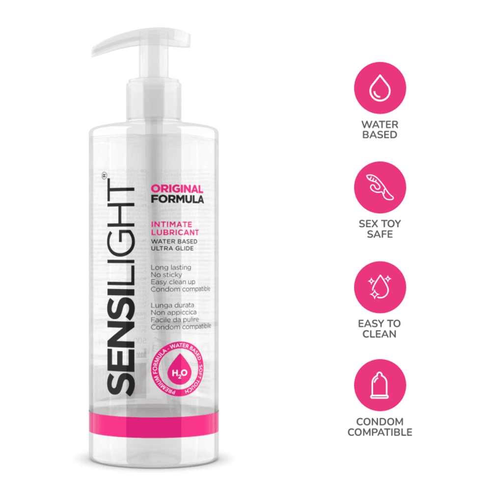 Sensilight Original Formula lubrificante intimo a base acqua con dosatore 500 ml in Lubrificanti e gel stimolanti Kondorama - Martinsicuro, commercioVirtuoso.it