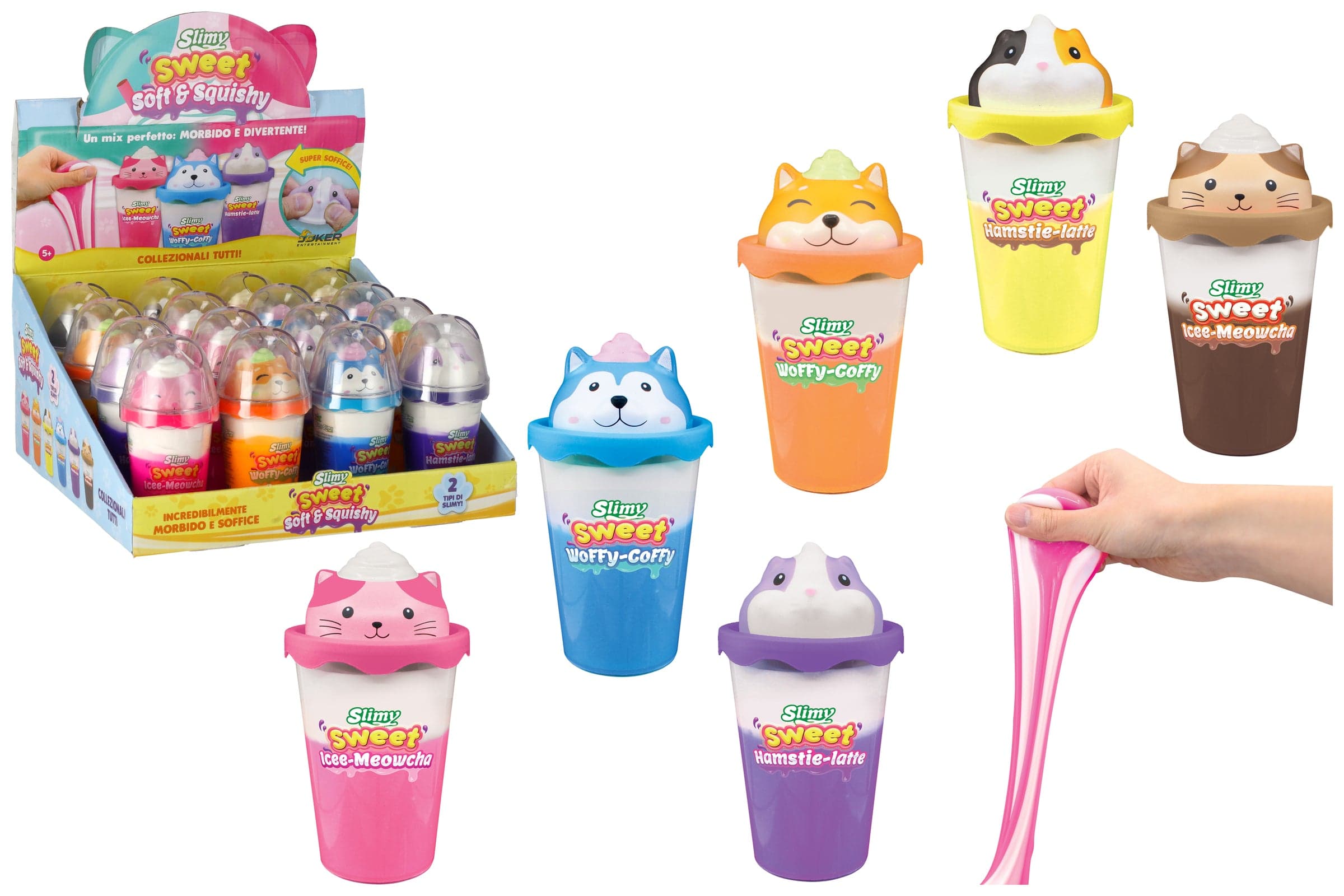 Slimy con Animaletto Soft 6 Assortimenti