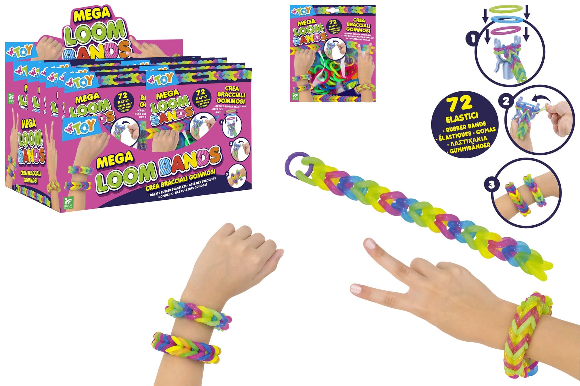 Anelli Crea Bracciali Giganti 6 Colori