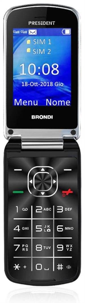 Brondi president 7,62 cm (3) 130 g nero telefono cellulare basico - 10275070 in Cellulari e Smartphone eWeki - Napoli, commercioVirtuoso.it