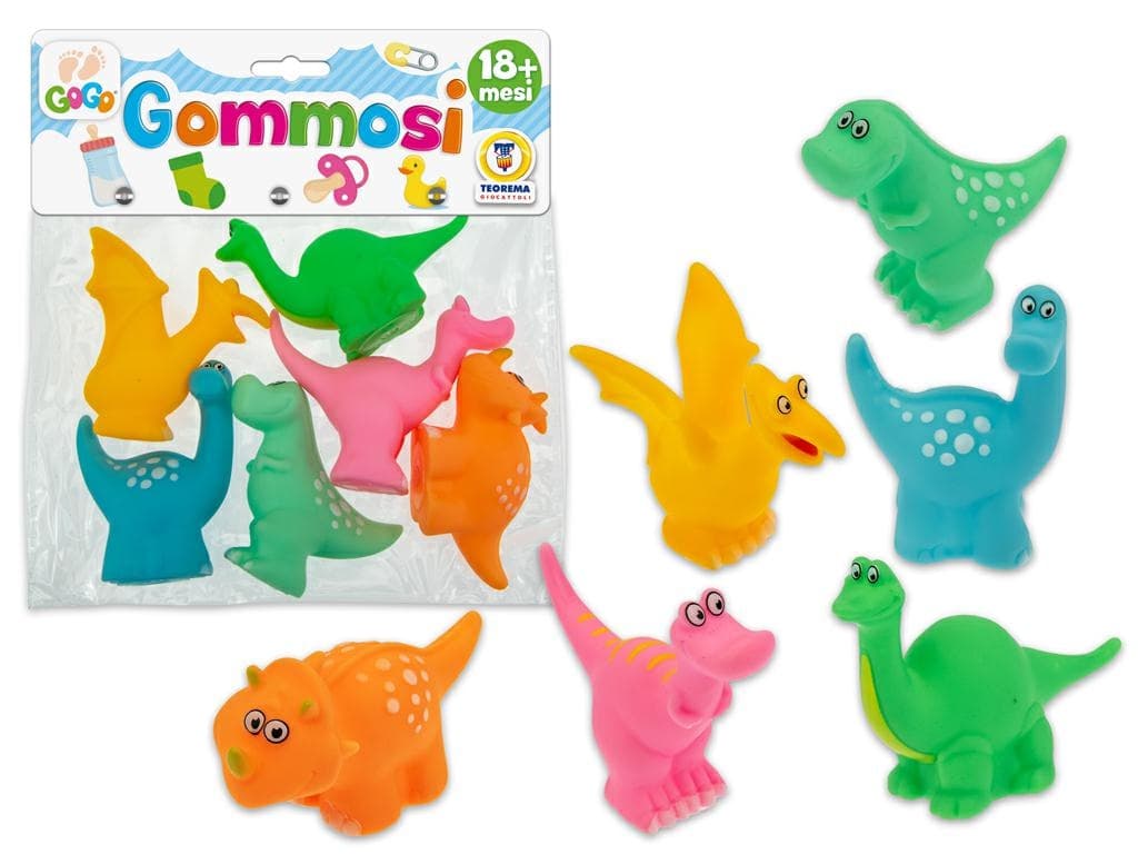 6 GOMMOLOSI DINOSAURO