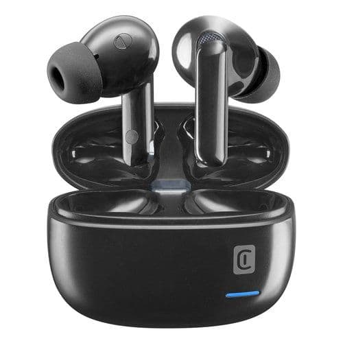 Cellularline eclipse auricolari wireless con custodia di ricarica e tecnologia anc ed enc - BTECLIPSETWSK