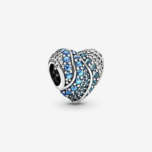 Pandora Charm a cuore Acqua azzurra in Bead Charm Alba Gioielli - Casoria, commercioVirtuoso.it