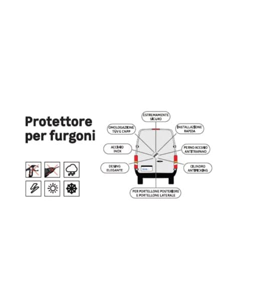 IRONMINT - MERONI KIT SICUREZZA UFO PER FURGONI NICHELATO 402100170 in Dispositivi antifurto di bloccaggio Stockdoc - Terni, commercioVirtuoso.it