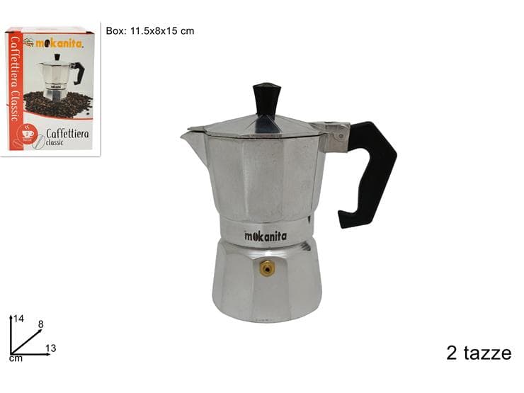 Caffettiera 2 Tazze 195gr in Moke e caffettiere Save The Money - Rimini, commercioVirtuoso.it