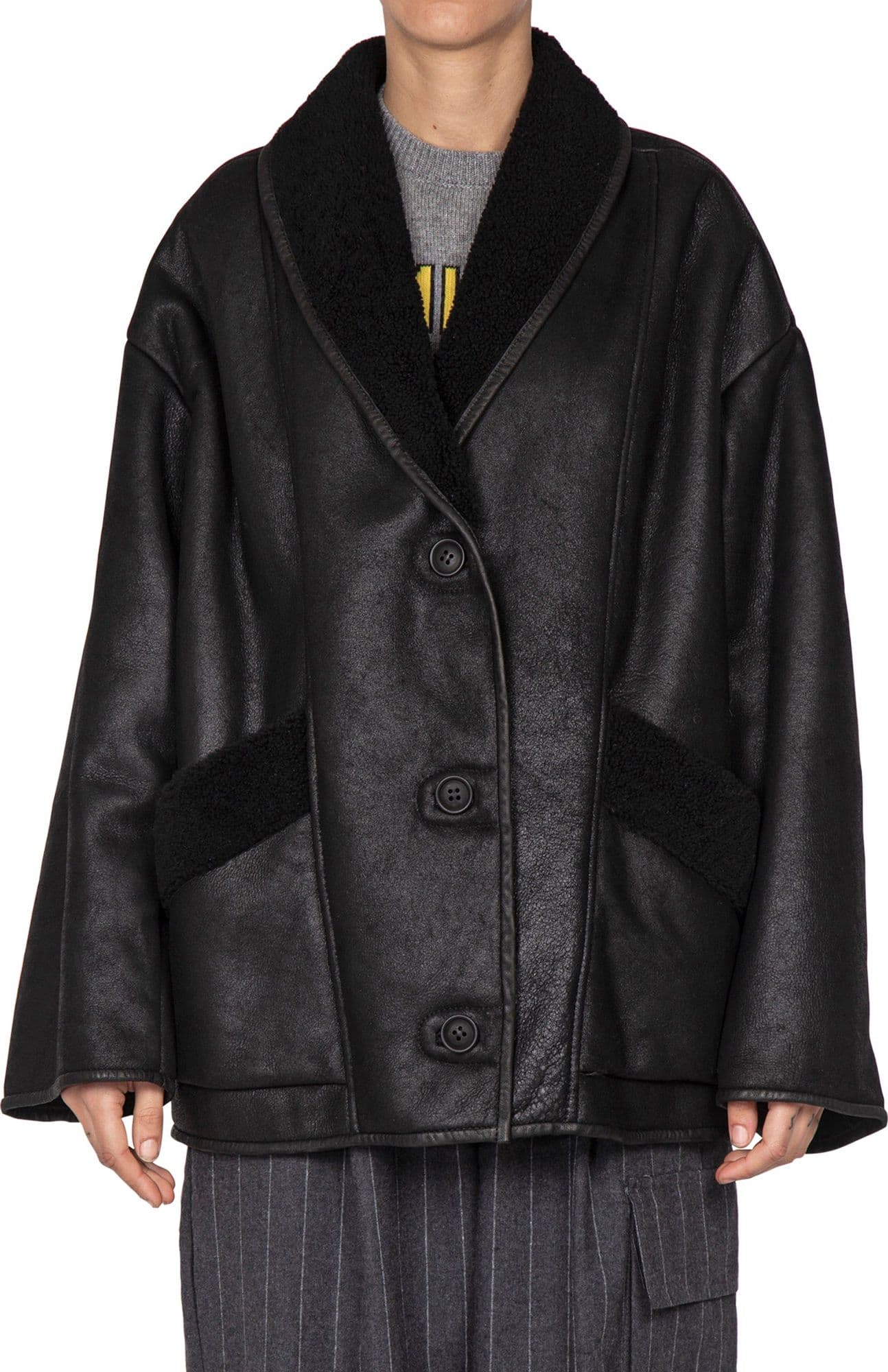 SALVATORE SANTORO Salvatore Santoro - Cappotto - 440152 - Nero da donna in Cappotti Drestige - Casamassima, commercioVirtuoso.it