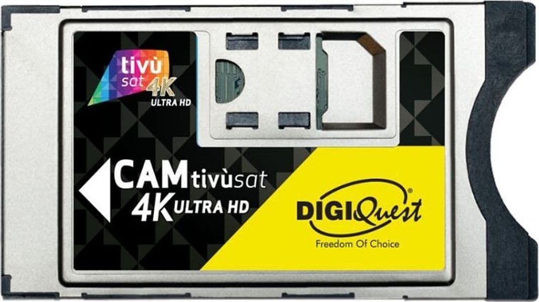 Digiquest cam tivùsat 4k ultra hd modulo di accesso condizionato (cam) - BUNDLETVSAT4K