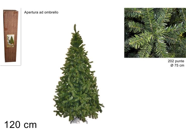 Pino Imperatore 120cm 202 Punte in Alberi di natale artificiali Save The Money - Rimini, commercioVirtuoso.it