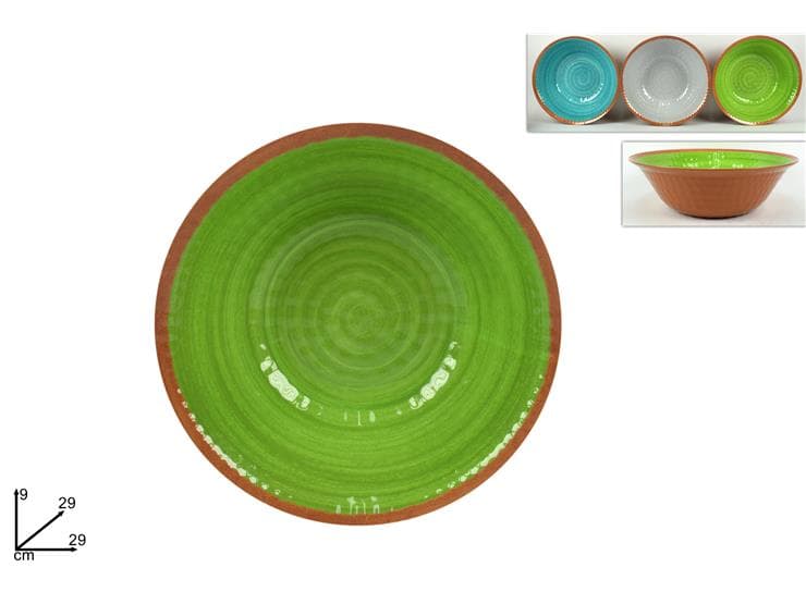 Coppa Melamina Ø29cm Effetto Terracotta 3 Colori