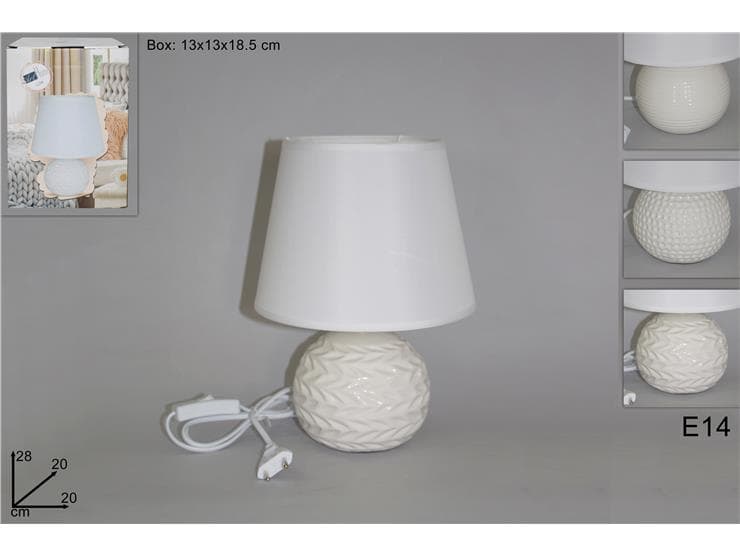 Lume Bombato Bianco 3 Assortimenti in Lampade da tavolo e abat-jour Save The Money - Rimini, commercioVirtuoso.it