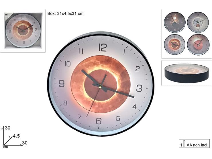 Orologio Muro Eclisse 4 Assortimenti