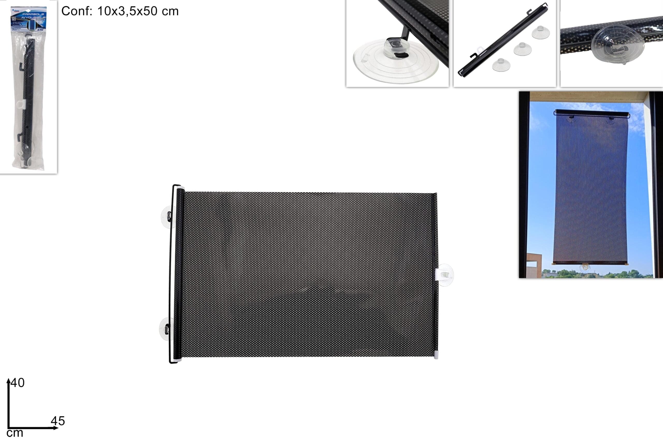 Parasole in PVC Avvolgibile 40x45cm