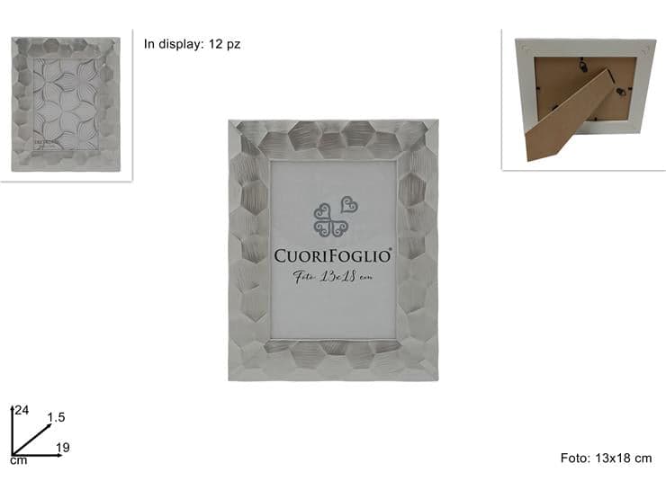 Cornice Legno Silver per Foto 13x18