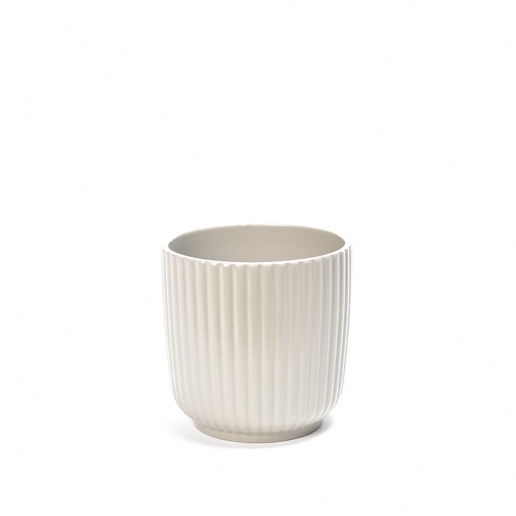 Porta vaso in ceramica "Porto" color grigio per esterno ed interno - 5