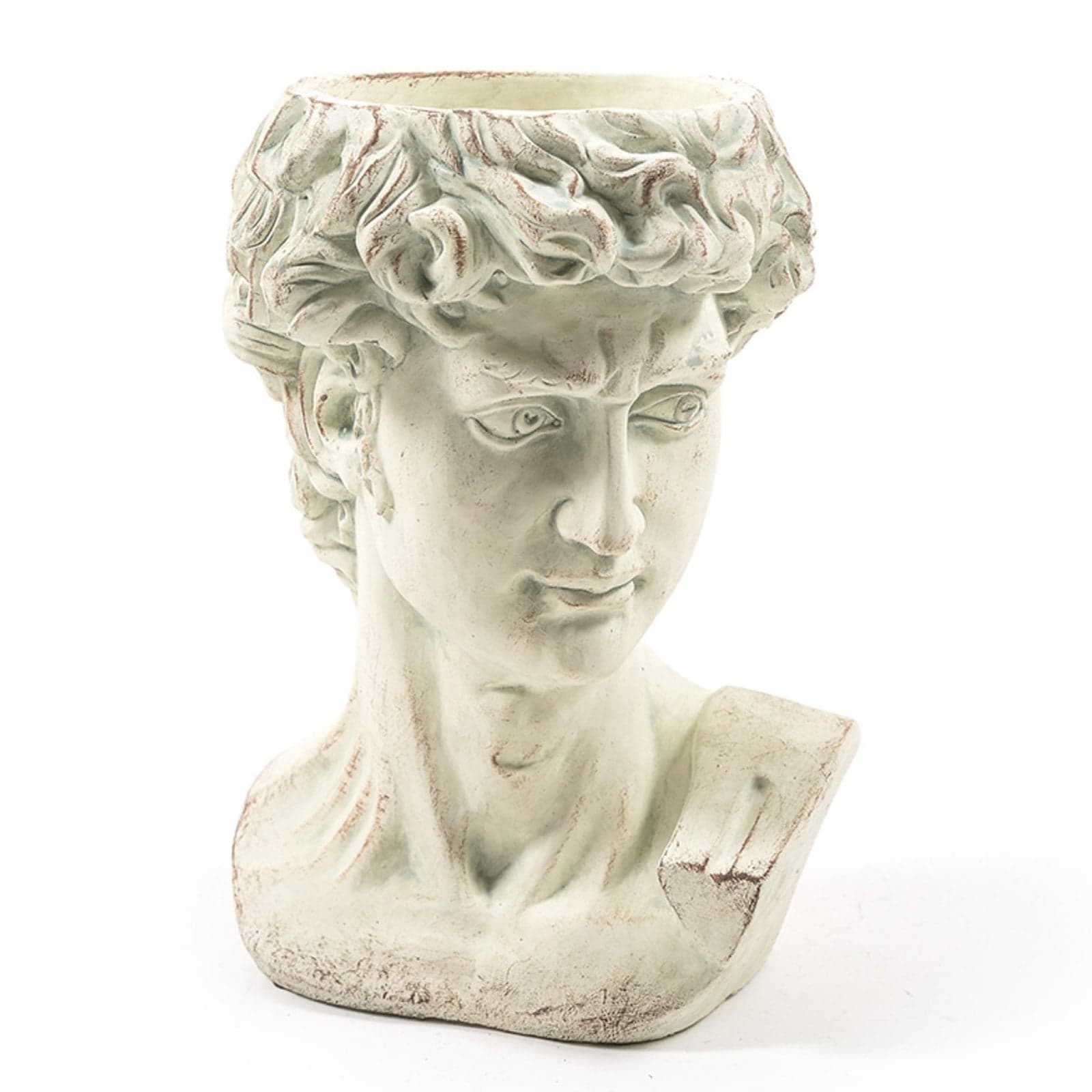Vaso portafiori e piante "David" decorazione per esterno in cemento da 25 cm - 4