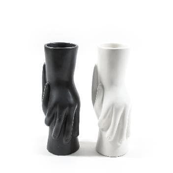 Vaso in Ceramica nero 10x9xH23cm in Vasi Save The Money - Rimini, commercioVirtuoso.it