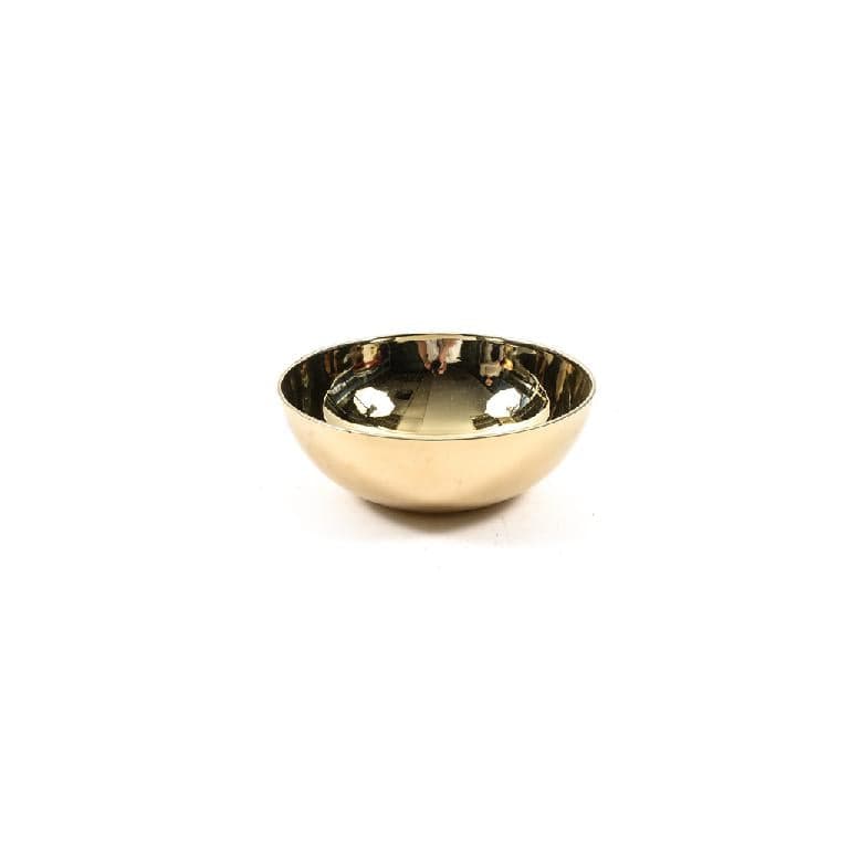 Ciotola "Mirror" oro in plastica 22xH.7.5cm
