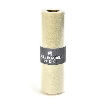 Rotolo Tulle Colore Crema 25cmx50MT