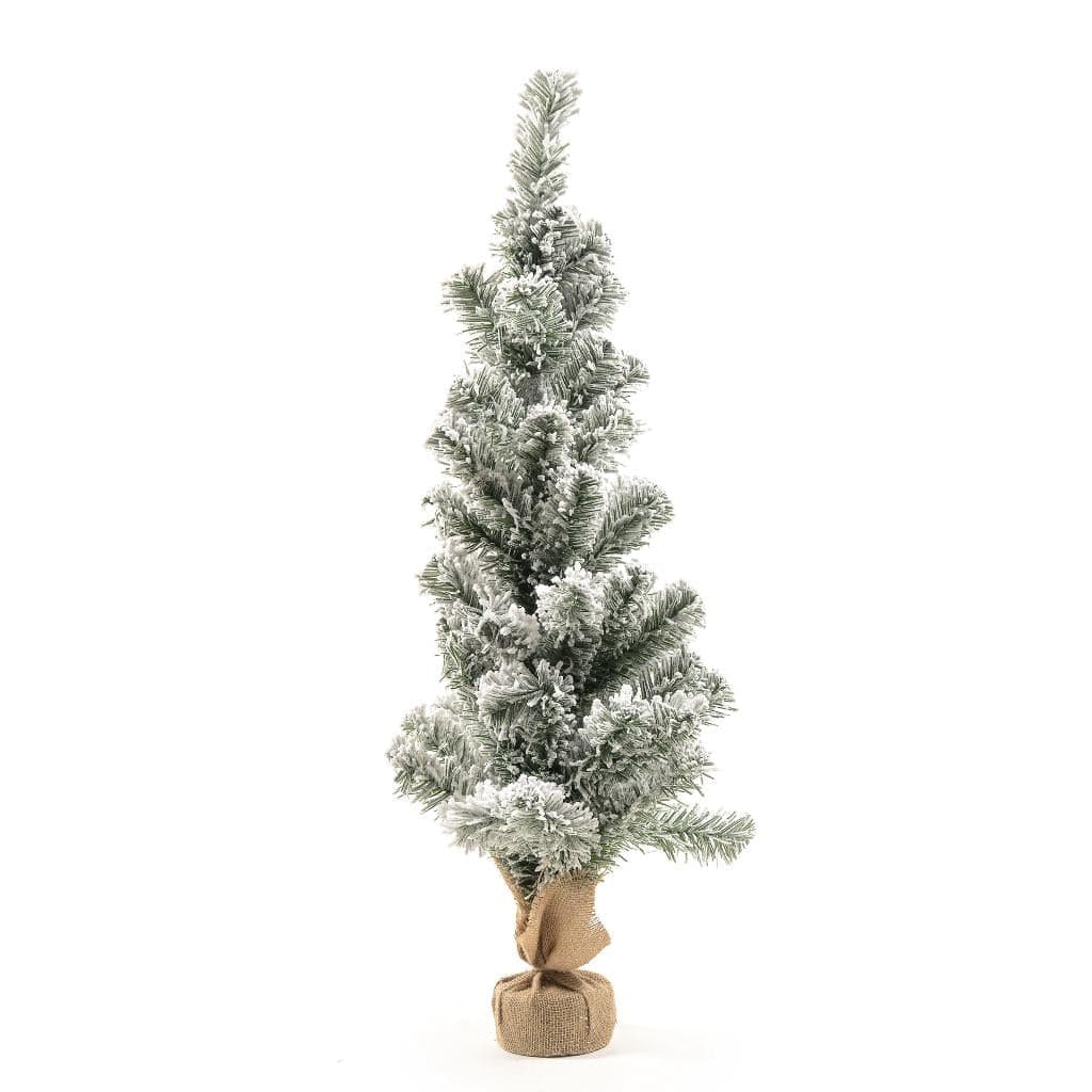 Albero con Base in Yuta Innevato 43x43xH90cm in Alberi di natale artificiali Save The Money - Rimini, commercioVirtuoso.it