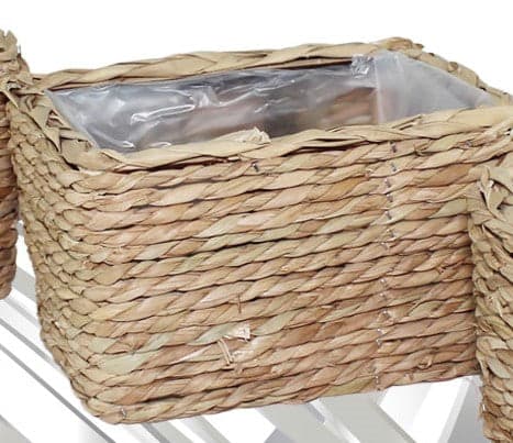 Vaso Pianta Rettangolare in Ratan MEDIO 16x23cm in Vasi tradizionali Save The Money - Rimini, commercioVirtuoso.it