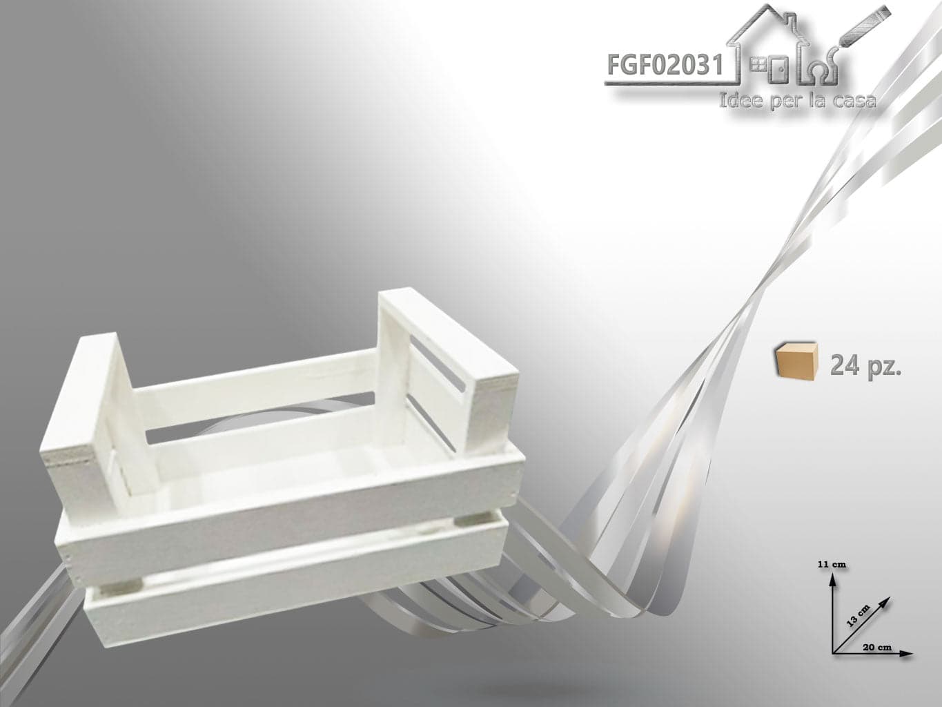 Cassetta in Legno color bianco in Scatole decorative Save The Money - Rimini, commercioVirtuoso.it