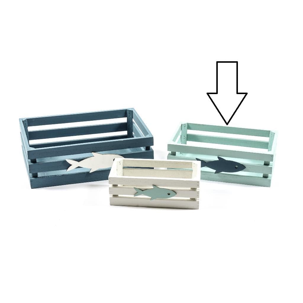 Cassetta in Legno Decorazione Marina 25x15x8.5cm in Scatole decorative Save The Money - Rimini, commercioVirtuoso.it