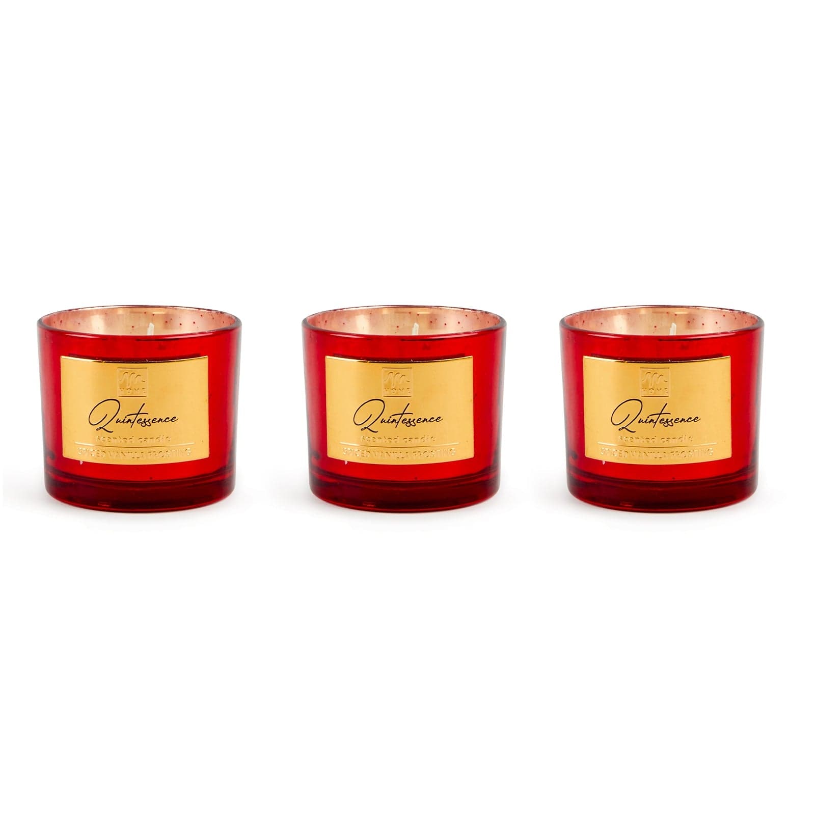 Candela confezione in vetro decorazioni e profumazione per ambienti set da 3 - 13