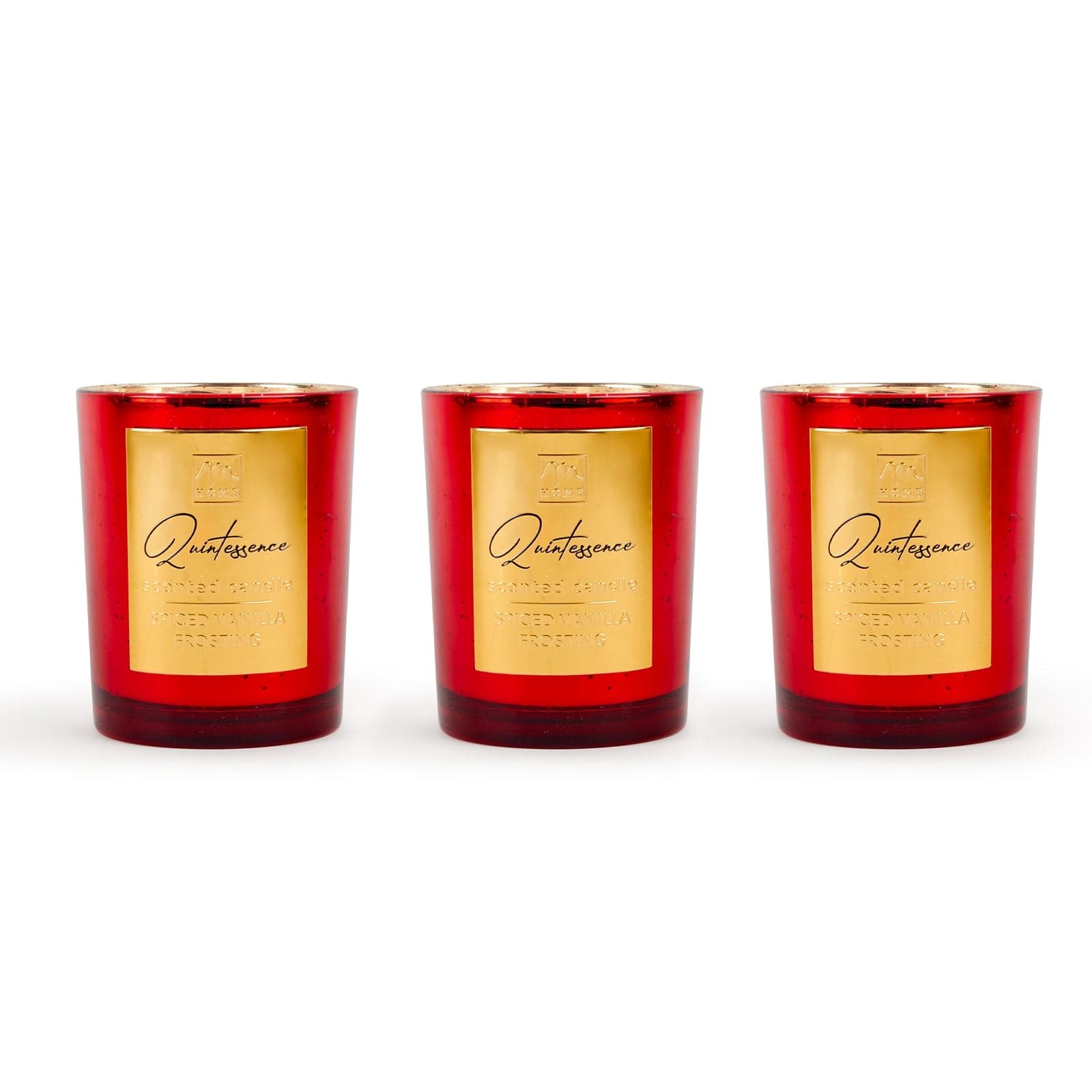 Candela confezione in vetro decorazioni e profumazione per ambienti set da 3 - 14