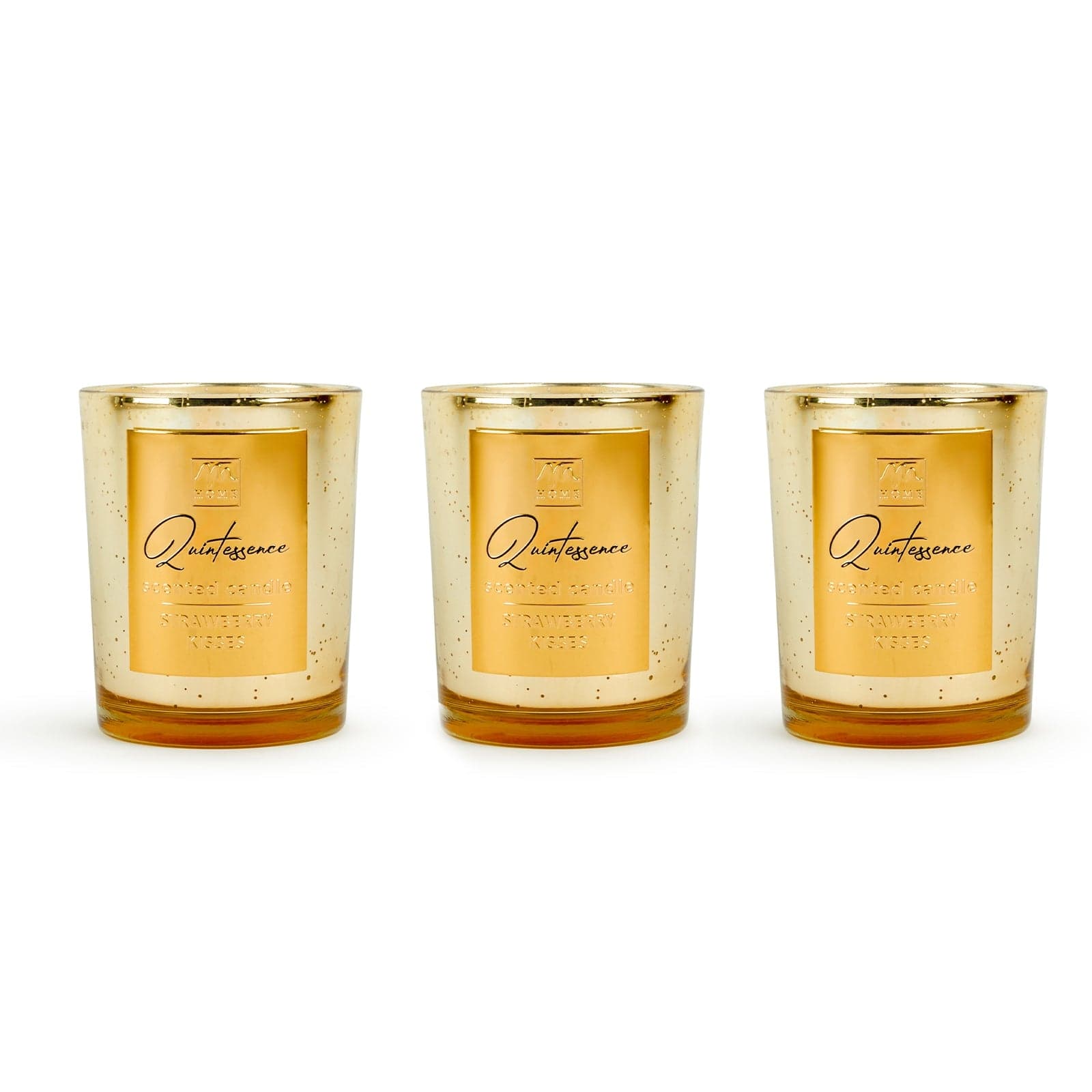 Candela confezione in vetro decorazioni e profumazione per ambienti set da 3 - 12