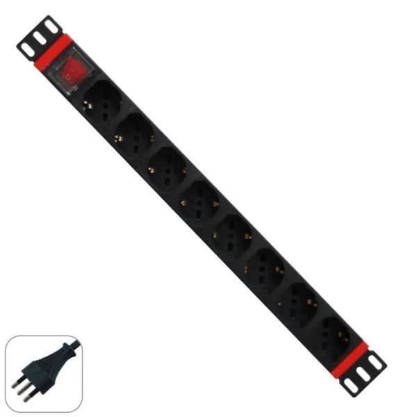 Multipresa 1u 8 prese universali - WPN-PDU-I01-08 in Multiprese eWeki - Napoli, commercioVirtuoso.it