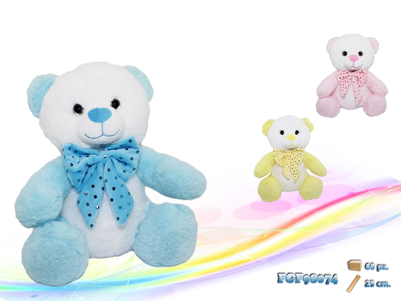 Orso Peluche con Fiocco in Animali di peluche Save The Money - Rimini, commercioVirtuoso.it