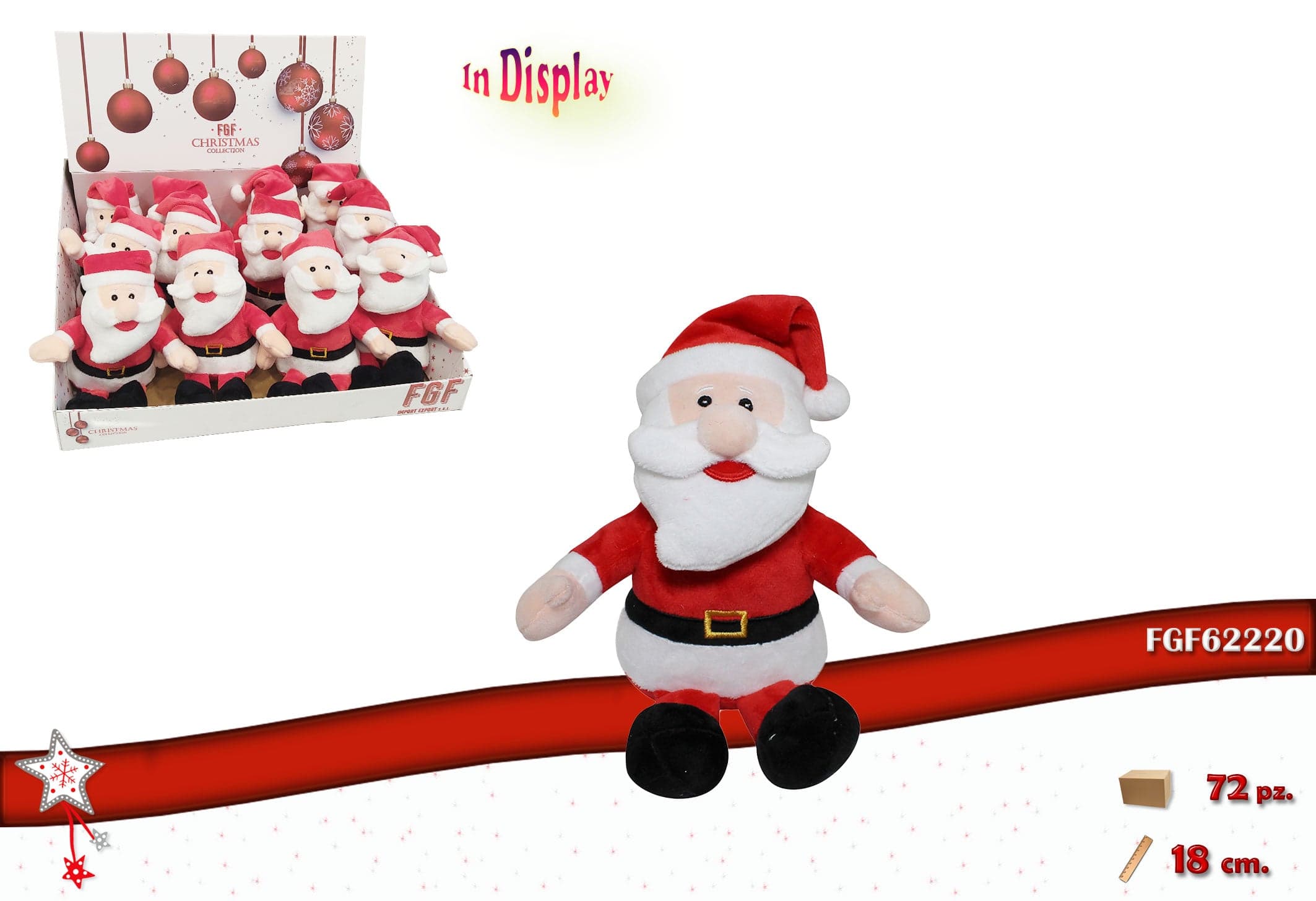 Babbo Natale in Peluche in Animali di peluche Save The Money - Rimini, commercioVirtuoso.it