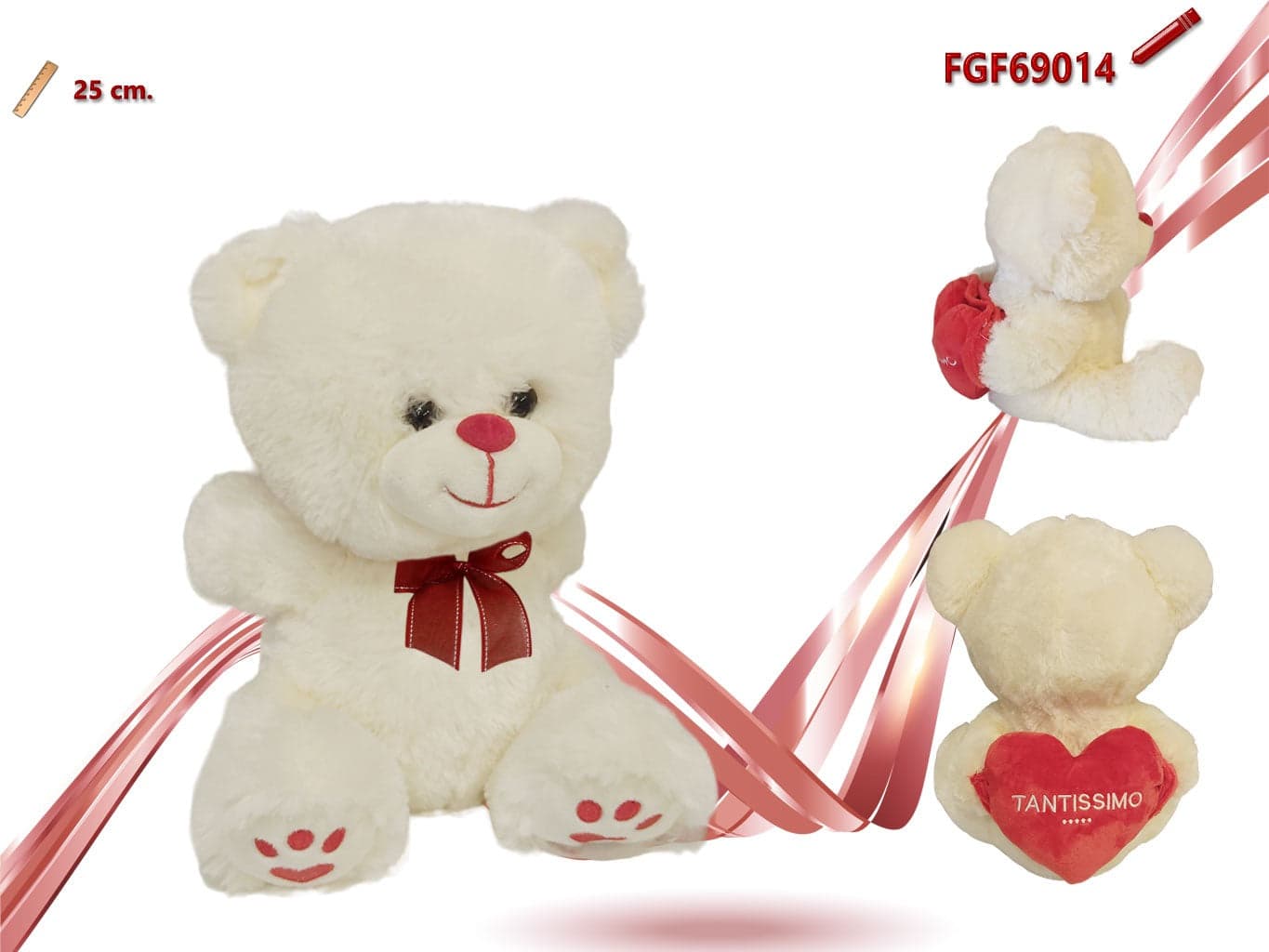 Orso Peluche con Cuore in Animali di peluche Save The Money - Rimini, commercioVirtuoso.it
