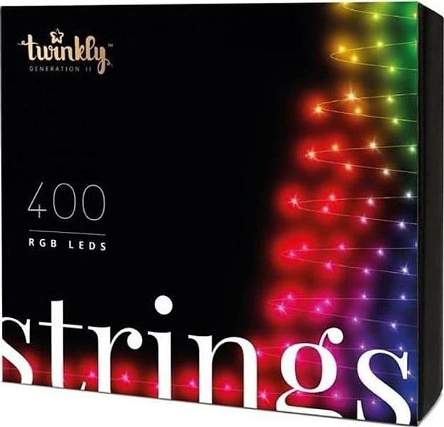 Twinkly stringa di luci controllabile tramite smartphone con 400 led rgb multicolore - tws400stp-beu