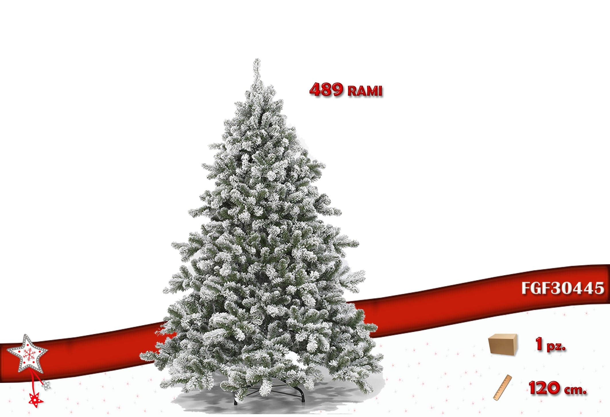 Albero innevato alaska 150 cm