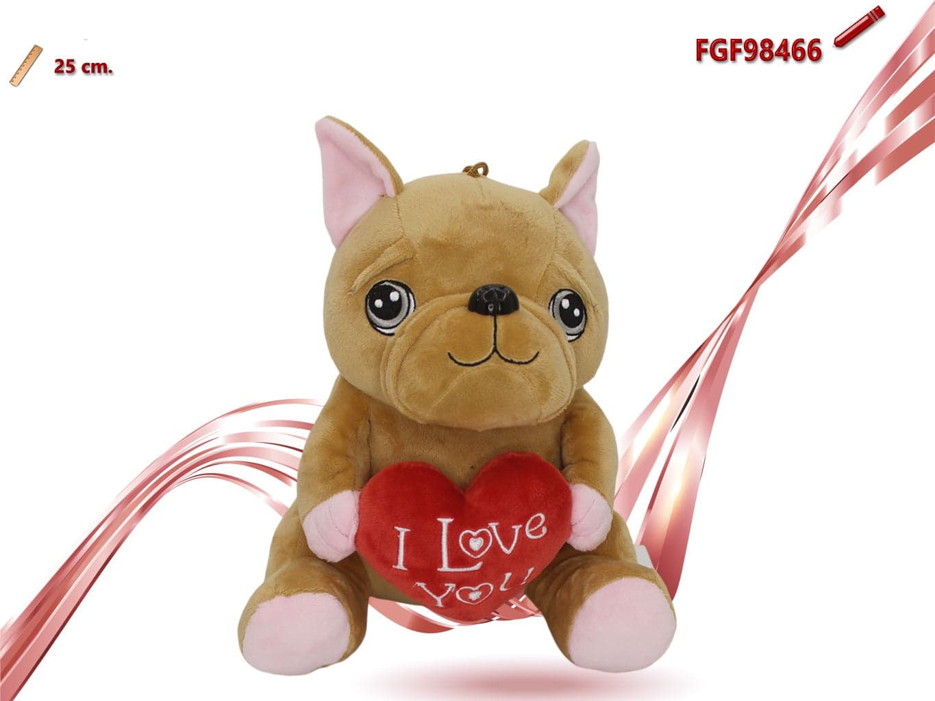 Peluche Cagnolino con Scritta e Cuore in Animali di peluche Save The Money - Rimini, commercioVirtuoso.it