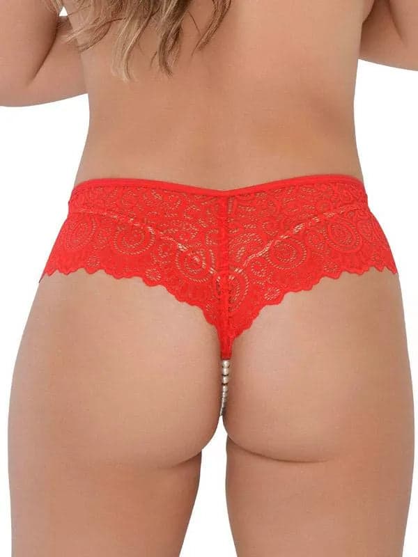 Ashley - Culotte Perline Rosso in Perizomi string e tanga Mettimelo.it - Casoria, commercioVirtuoso.it