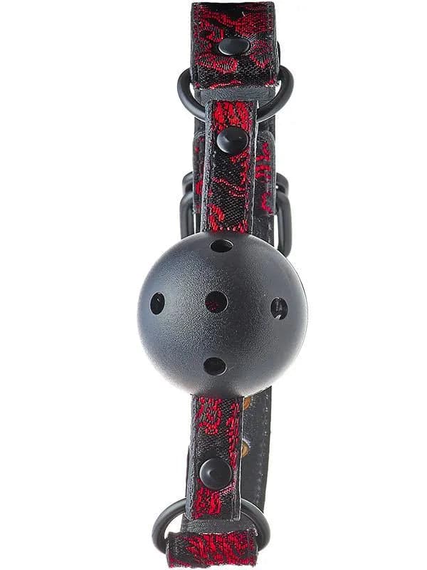 Blaze - Ball Gag Respirabile Nylon Nero Rosso in Bavagli Mettimelo.it - Casoria, commercioVirtuoso.it