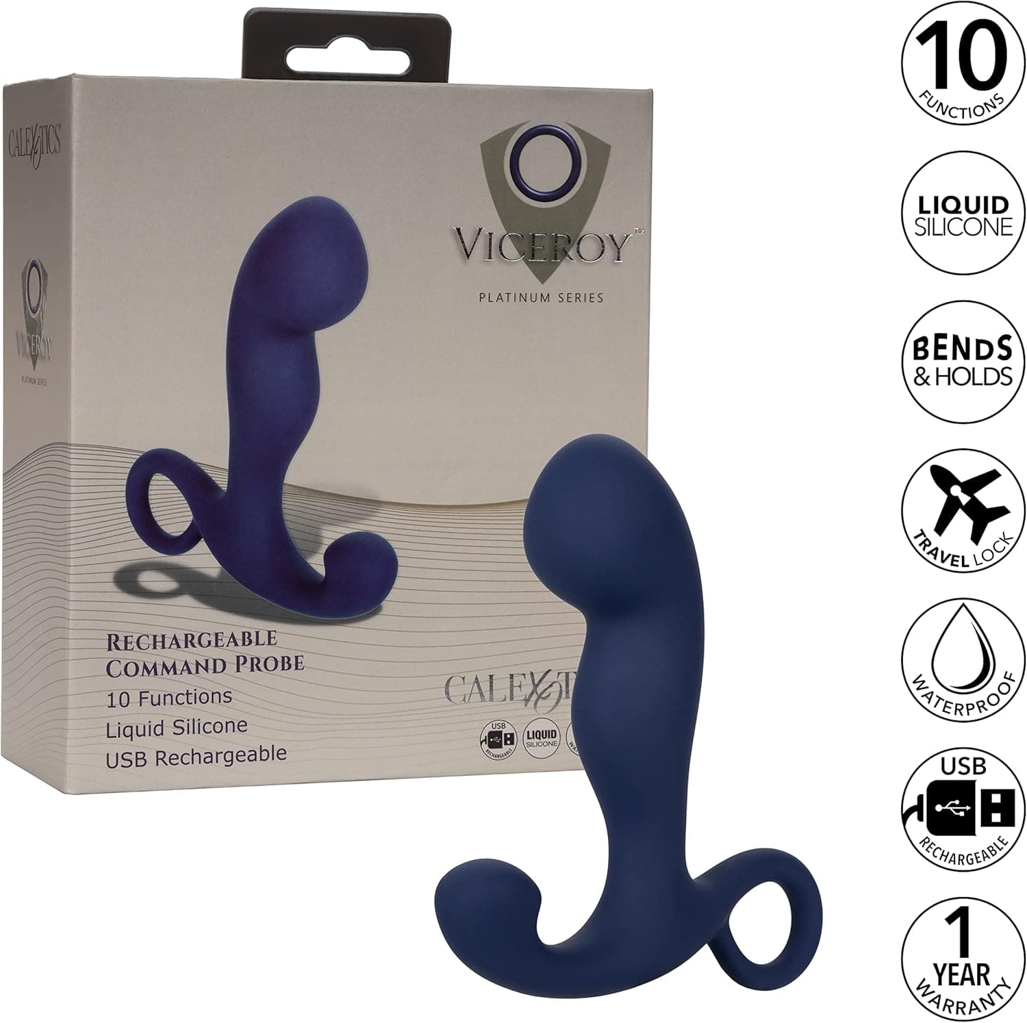 Plug Anale prostatico Command Probe 10 X vibrazioni USB IPX7 in prodotto Erosdom - Palmi, commercioVirtuoso.it