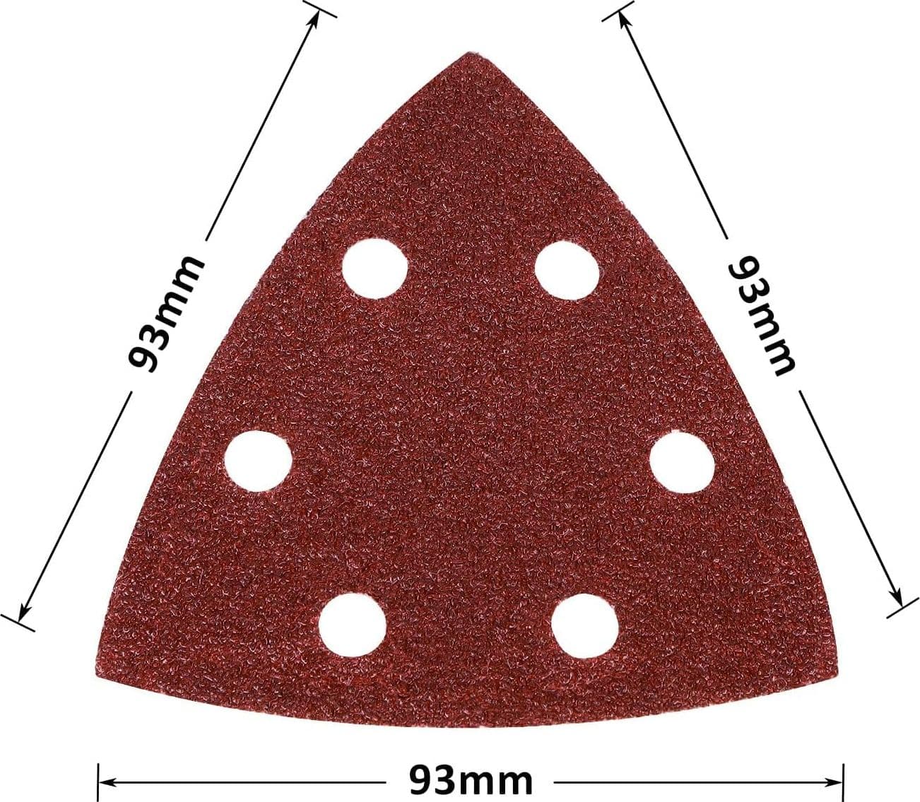 Foglio in carta abrasiva a delta adatta per levigatrice, confezione da 5 pezzi in Carta abrasiva La Zappa - Altamura, commercioVirtuoso.it