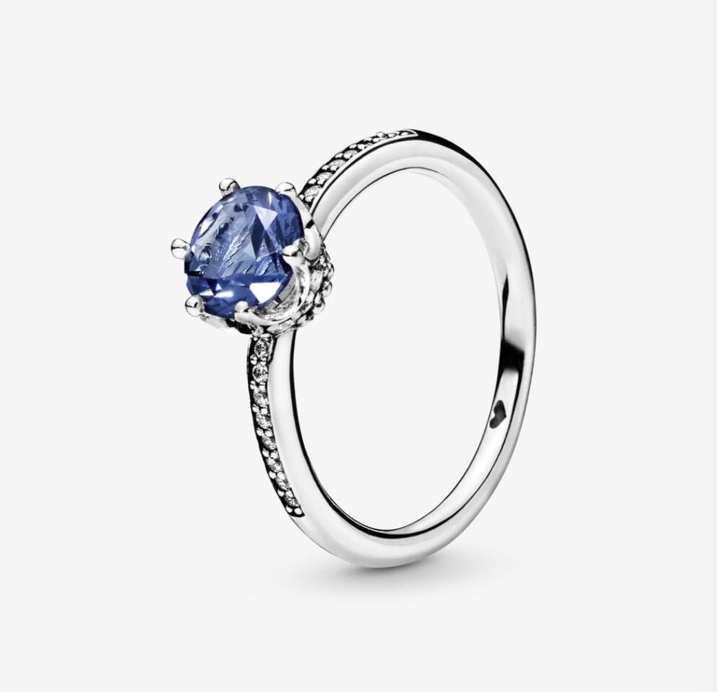 Pandora Anello Corona Blu Scintillante