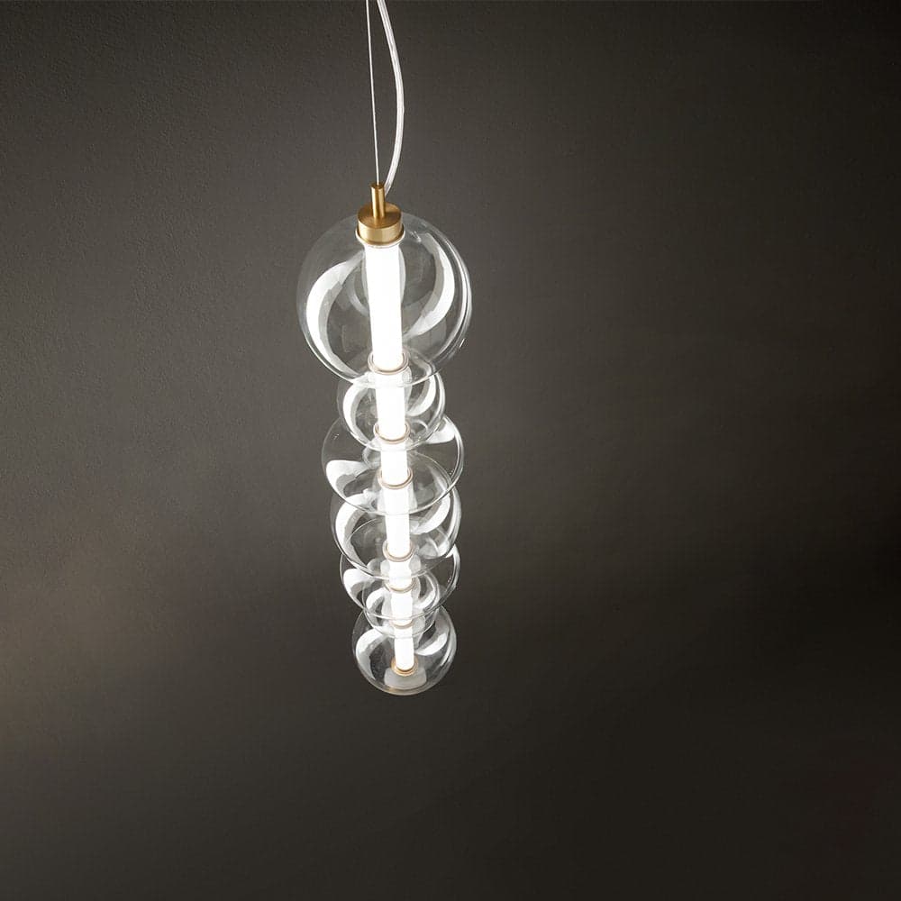 Sospensione Contemporanea Bubbles Metallo Oro Led Integrato 50W in Lampade a sospensione LuceArt - Montecorvino Pugliano, commercioVirtuoso.it