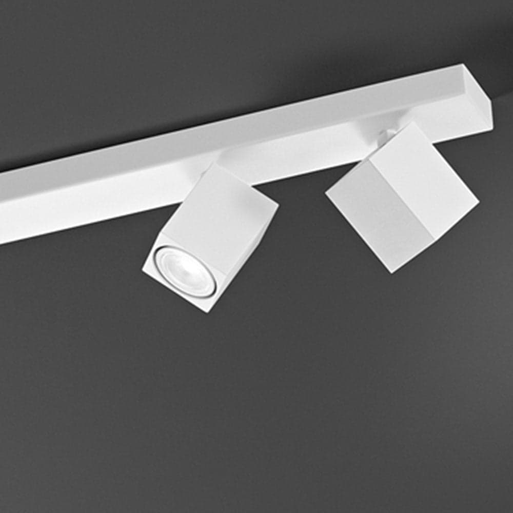 Spot Contemporaneo Oddy Alluminio Bianco 5 Luci Gu10 in Faretti da soffitto LuceArt - Montecorvino Pugliano, commercioVirtuoso.it