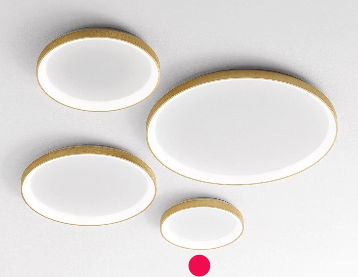 Plafoniera led Gea Luce KRIZIA PP O 30W 3000K alluminio oro lampada soffitto in Plafoniere Lampadari Bartalini - Colle di Val d’Elsa, commercioVirtuoso.it