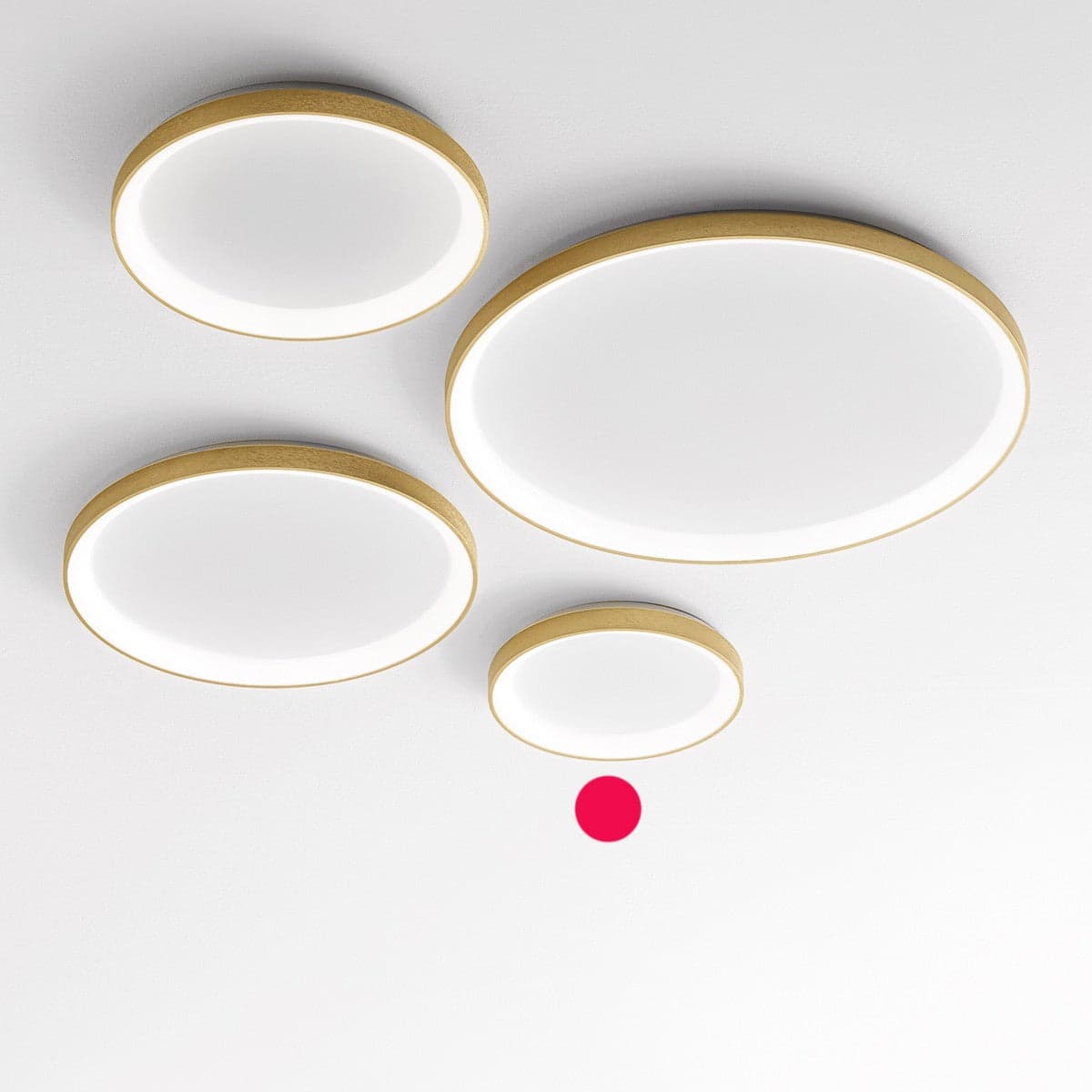 Plafoniera led Gea Luce KRIZIA PP O 30W 3000K alluminio oro lampada soffitto in Plafoniere Lampadari Bartalini - Colle di Val d’Elsa, commercioVirtuoso.it