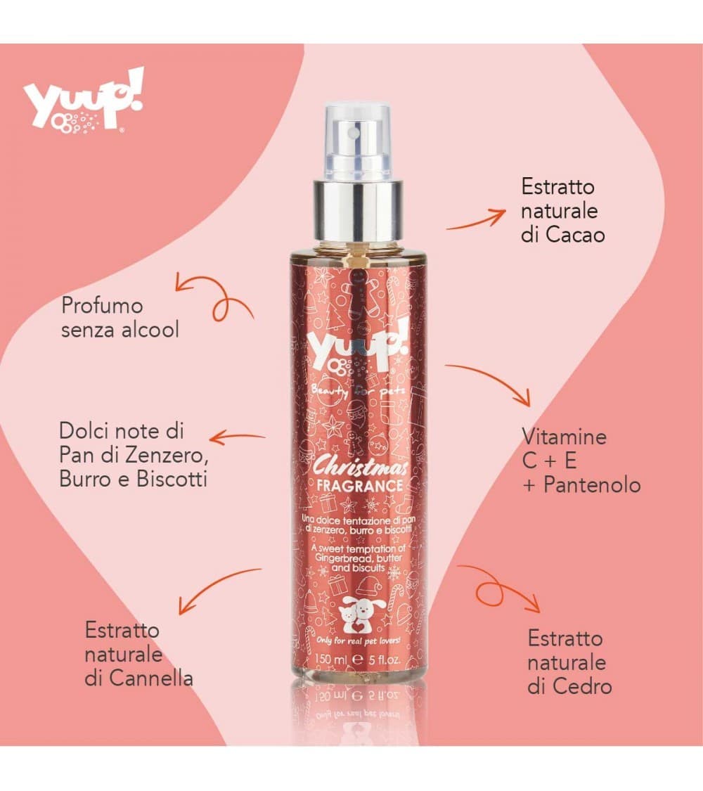 Yuup Christmas Fragance per Cani 150ml in Profumi 101 Market - Poggibonsi, commercioVirtuoso.it